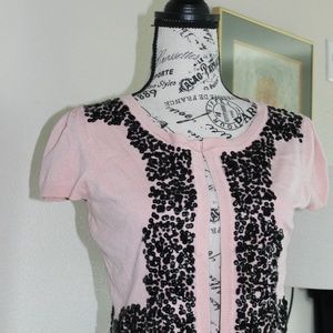 Sweater Pink with Black Sequins